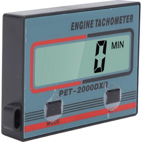 Tachimetro digitale portatile a induzione per motosega, display LCD, tachimetro impermeabile IP65 per motori a 2 tempi da 4,5 cc.