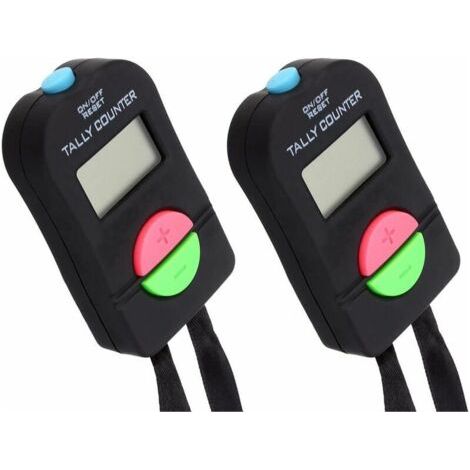 2Pcs Digital Hand Tally Counter Electronic Manual Clicker Add Subtract Model Electronic Watch with Display (1/5)