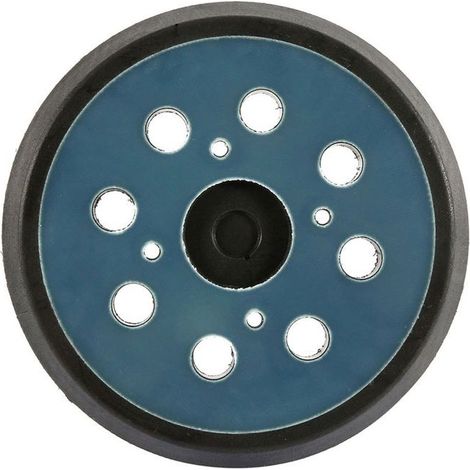 2 Pièces 125mm Tampon de Ponceuse de Remplacement Orbitale à Crochet et Boucle à 8 Trous Plateau de Ponçage (Bleu) (1/4)