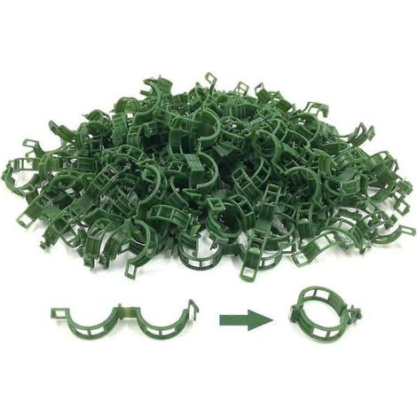 200 clips pour plantes, clips pour tomates, clips pour treillis, pour concombres, courges et vignes (1/5)