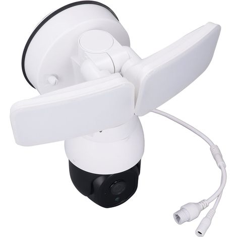 Caméra de sécurité PTZ intelligente avec projecteur IA Wi-Fi, vision panoramique à 355°, 1080p, extérieure, AC100-240V, pour la maison, les magasins et les écoles (prise britannique). (1/5)