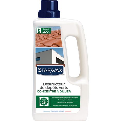 Destructeur de dépôts verts concentré à diluer - grandes surfaces 1L STARWAX