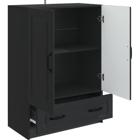 Maison Exclusive - Credenza Nero 66 x 34,5 x 92 cm Legno ingegnerizzato