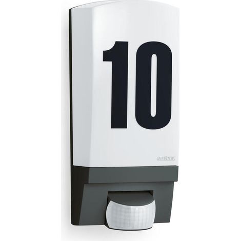 Luz Con Sensor de Exterior L 1 Negro Número de Casa Steinel (1/3)