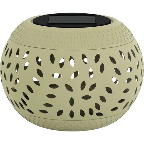 Lampada solare da giardino sfera beige 3000K IP44 Struhm Herbi (1/2)