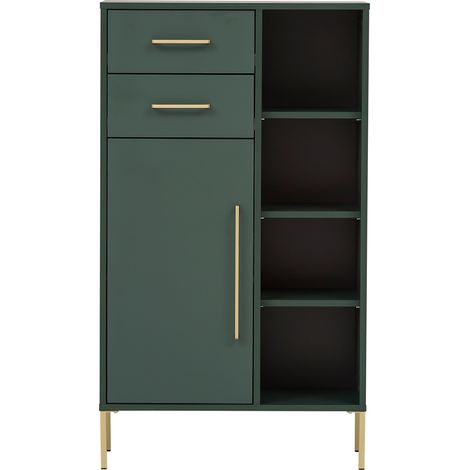 Highboard KELLA-80 in waldgrün, B/H/T: ca. 67,1/117,4/33,1 cm (1/5)