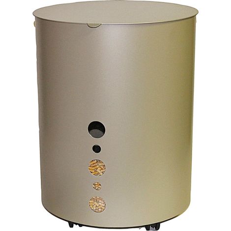 Coffre à granulés à roulettes Zorvik Edilinox - Coloris Beige (1/3)
