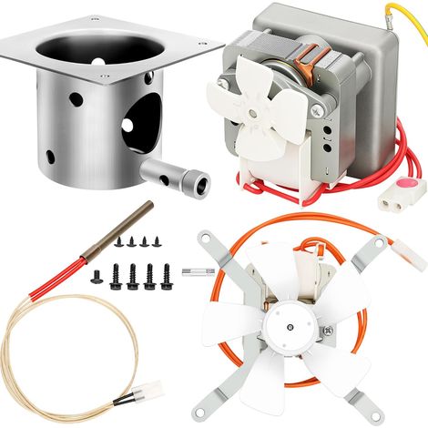 Auger Motor, Grill Induction Fan Kit, Fire Burn Pot and Hot Rod Igniter, Traeger Replacement Parts, Traeger Grill Parts for Pit Boss Grill and Auger Motor for Grill