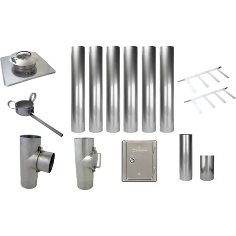 Bertrams Ewr Standardbausatz 21STB130-K Ø 130 mm, Komplettpaket, für Gesamthöhen von ca. 7 m