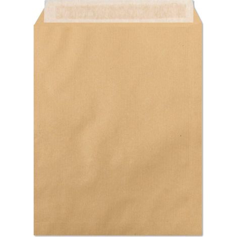 Clairefontaine 754C - Scatola da 250 buste Kraft Scanalate Marrone 24-260x330 mm - Autoadesive - 90g/m² (1/5)