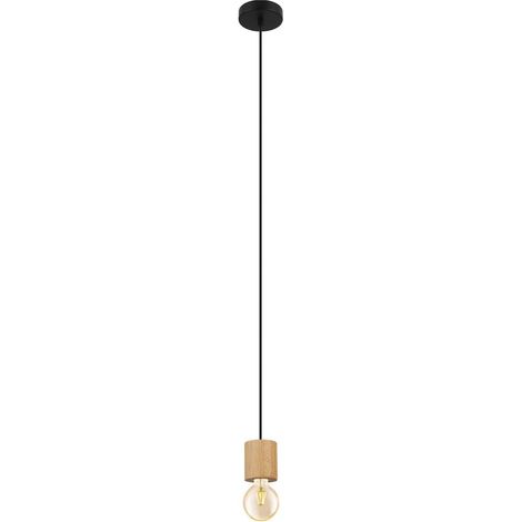 Eglo Pendelleuchte Turialdo braun-schwarz Ø 10,5 cm E27 Pendelleuchten (1/5)