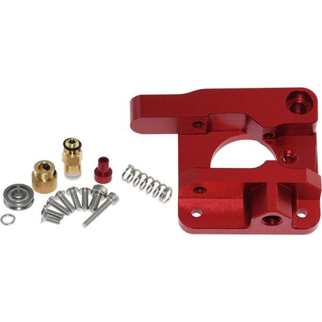 Buse d'extrudeuse double engrenage en alliage d'aluminium rouge pour CR10 10S série main gauche (1/5)