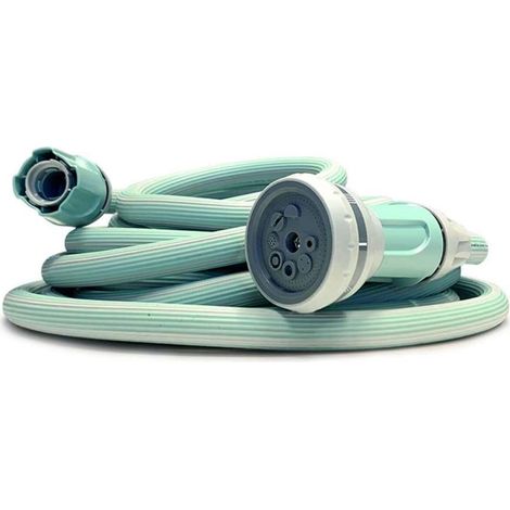 TUBO IRRIGAZIONE ESTENDIBILE IDROEASY MAGIC LUNGHEZZA 225m COMPLETO DI ATTACCO E DOCCETTA
