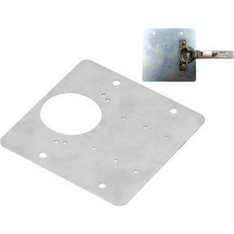 12PZ PIASTRA RIPARAZIONE SEDI CERNIERE INCASSO "JOLLY" RIPARA FACILE mm90x90