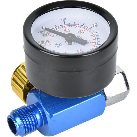 Régulateur de pression d'air pour pistolet à peinture en alliage d'aluminium G1/4 pouce (1/5)