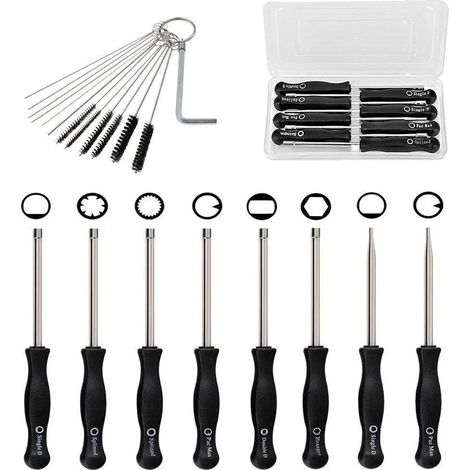 8-teiliges Vergaser-Einstellwerkzeug Schraubendreher-Kit für gewöhnliches 2-Takt-Vergaser-Einstellen des kleinen Motor-Vergasers Einstellen des Einstellwerkzeugs