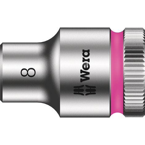 Douille WERA 3/8", 6 pans, court, SW 8,0 longueur 29mm (1/4)