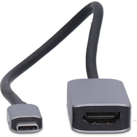 Nedis USB-C™ Adapter / USB 3.2 Gen 1 / USB-C™ Stecker / HDMI™ Ausgang / 8K@60Hz / 0.20 m / Rund / Vernickelt / PVC / Silber / Box