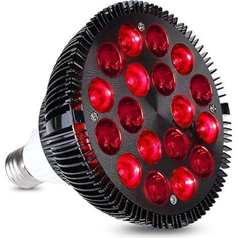 Ampoule LED, 36 W, 18 diodes, finition rouge, pour usage résidentiel, commercial ou remplacement des sources lumineuses conventionnelles.-AquaForge (1/5)