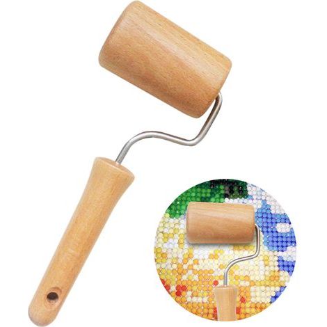 Kit de pose de strass 5D : rouleau en bois et accessoires pour peinture diamant DIY, outil de bricolage artistique (1/5)