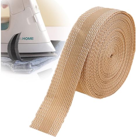 Ruban thermocollant pour vêtements, 10 mètres, autocollant pour ourlets, adhésif universel, sans découpe, pour ourlets de pantalons et shorts.