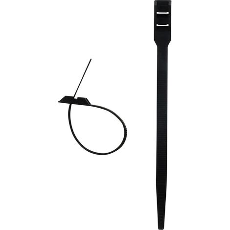 Zenitech – Lot de 100 colliers de câblage 6x175mm – Couleur noire – Plastique robuste pour installations électriques – Résistance mécanique élevée
