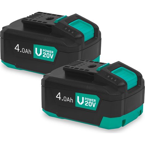 VONROC Pack Duo Batteries 20V 4.0Ah – USB-C, Powerbank & Protection ECP