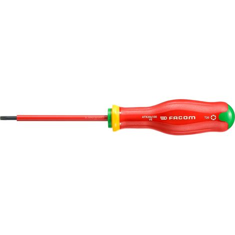 Tournevis standard Facom, pointe Torx T20, VDE/1000V ( Prix pour 1 )