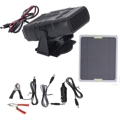 Panneau chauffant solaire 12 V 2 A para serres, nichos y poulaillers – ABS/polisilicio, (26 x 19 x 10 cm, negro) (1/5)