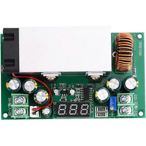Einstellbares 600-W-Hochleistungs-DC/DC-Abwärtswandlermodul mit Spannungsanzeige, 12–75 V auf 2,5–50 V (1/5)