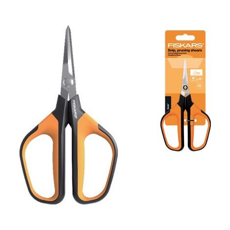 Tijeras de precisión para flores Mangos de lupa Micropunta Sólida SP16 Fiskars