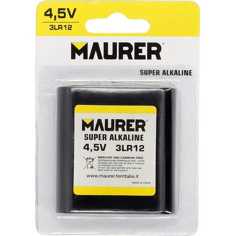 Maurer Alkaline-Batterie 3LR12 1,5V Blister 1 Stk