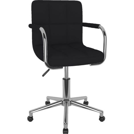 Maison Exclusive - Sedia Girevole da Ufficio Nera in Tessuto