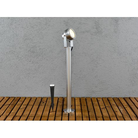 Massive Aluminium Sockelleuchte MONZA, schwenkbar, 480 Lumen, IP44
