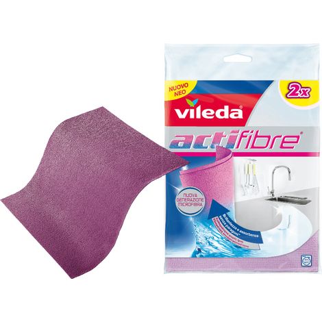 Vileda PANNO MULTIUSO ACTIFIBRE PZ. 2 cm. 29x29 24.00 confezioni