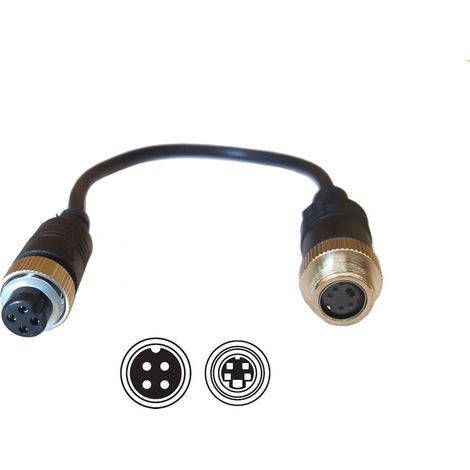 Adaptador reductor DAC-014 de 4 pines/miniDIN de 4 pines