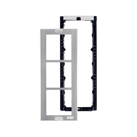 Telaio con cornice  Urmet a 3 moduli 1148/63