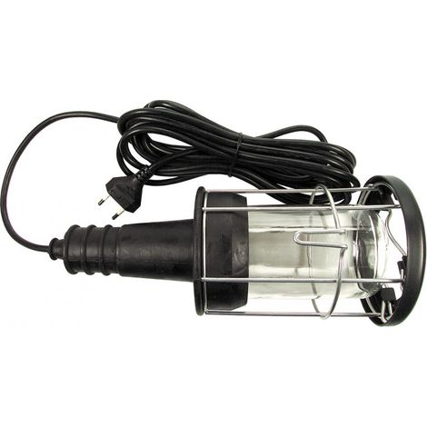 Lámpara portátil, Gummi, 100 W HO5-VV F, 2x0,75, 5 m