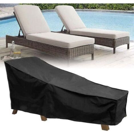 Housse de protection imperméable pour chaise longue 210D Oxford , Housse de protection en tissu pour chaise longue - 210 x 75 x 40 x 80 cm (1/4)