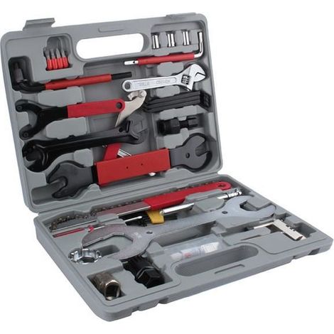 Kit de réparation complet pour vélo - Outils ménagers - Coffret de 44 pièces - ..