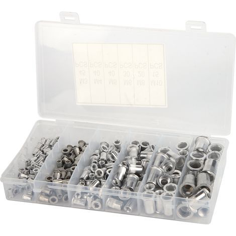 Ecrue Nutsert Rivetnut Insertion 190Pcs Rivet Nut Set Fixation Automobile Décorations Structure (1/4)