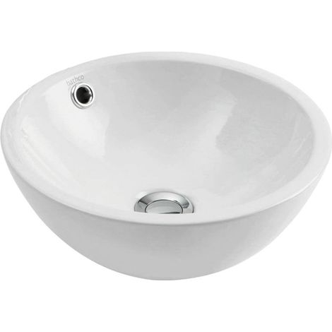 Vasque céramique ronde à poser CASTELLON C- Blanc - Ø350 x H145 mm - Bathco (1/2)