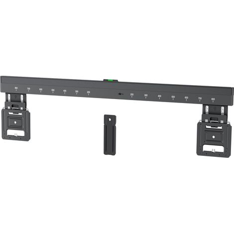 Ultraslim TV-Wandhalterung Basic FIXED (XL), schwarz, Halterung für Fernseher von 43 bis 100 Zoll (109 – 254 cm), max. 75 kg, ultraflaches Design mit 9,5 mm Wandabstand.