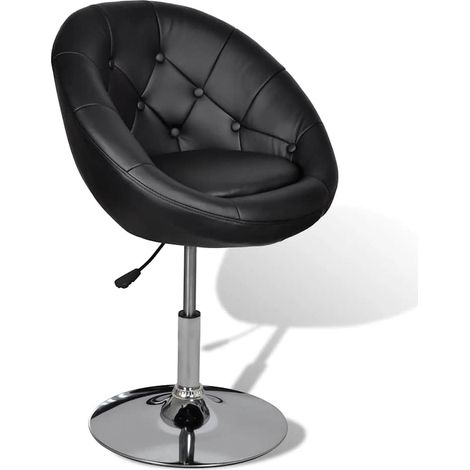 Maison Exclusive - Cocktailsessel Schwarz Kunstleder (1/5)