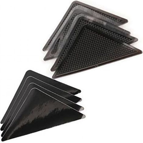 Grip Tapis - Antidérapant Triangulaire PU - Pour Sol Lisse Parquet Carrelage Stratifié - Lavable Réutilisable - 8 Pièces (1/5)
