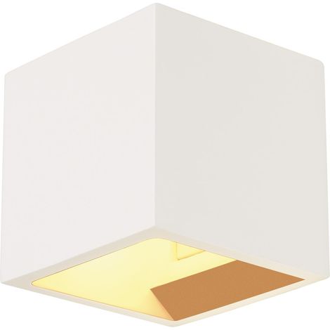 PLASTRA CUBE carré Applique murale plâtre blanc G9 42 W maximum 148018 (1/5)