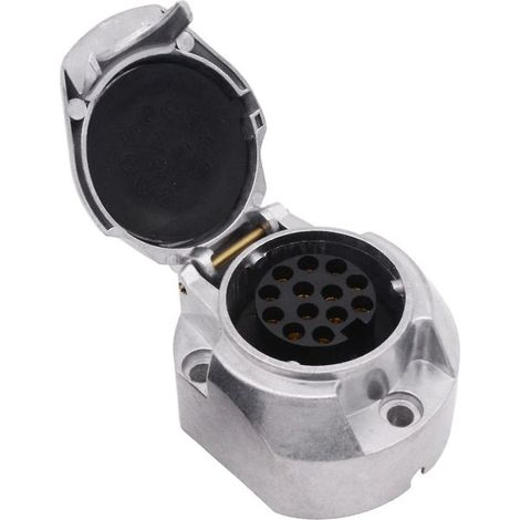 Adaptateur de prise pour remorque étanche, convertisseur 13 broches vers 1 broche, norme européenne, caravane et camping (1/4)