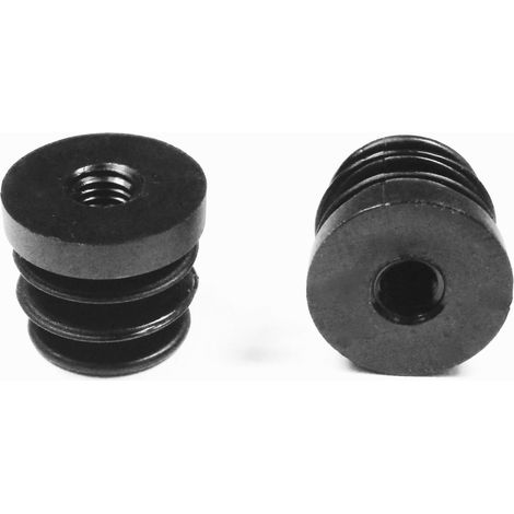 Ajile - Embout Polyamide Rond pour Tube Diamètre EXTÉRIEUR 30 mm épaisseur 1,0 à 1,25 mm - Fileté diam. 10 mm (M10)