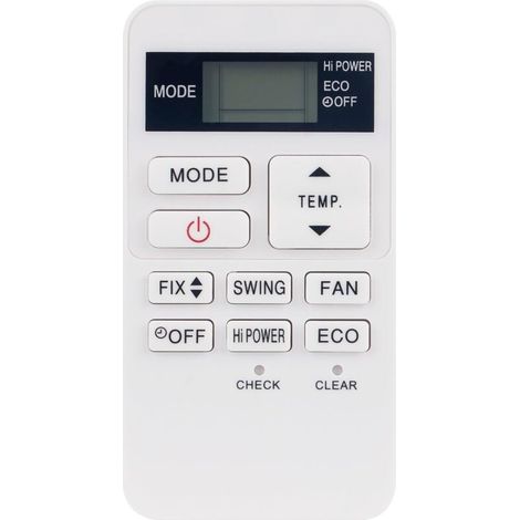 Telecomando per condizionatore d'aria compatibile con i modelli Toshiba AC A/C RBC-ASX11E-C RAS-107SKV-E6 RAS-077SKV-E6 RAS-07BKV-E