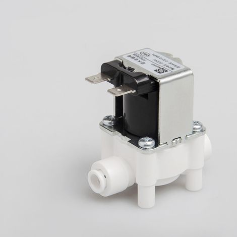 Électrovanne d'Entrée 24V Robuste Résistante à l'Usure pour Purificateur d'Eau Filtres Domestiques Électrovanne Entrée 1/4 Pouces